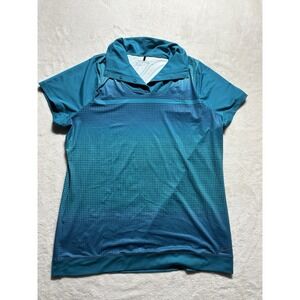 Nike Golf Dri Fit Tour Performance Snap Button Polo Shirt Mens Size XL